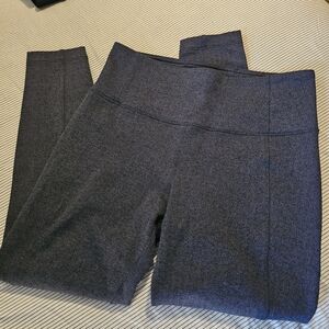 Athleta Navy Blue Herringbone Tights